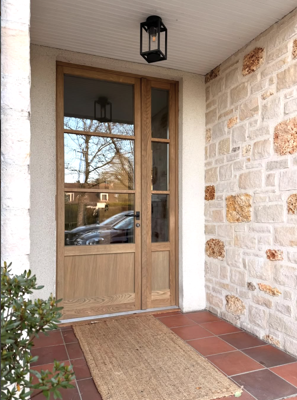 Porte d'entrée sur mesure verre