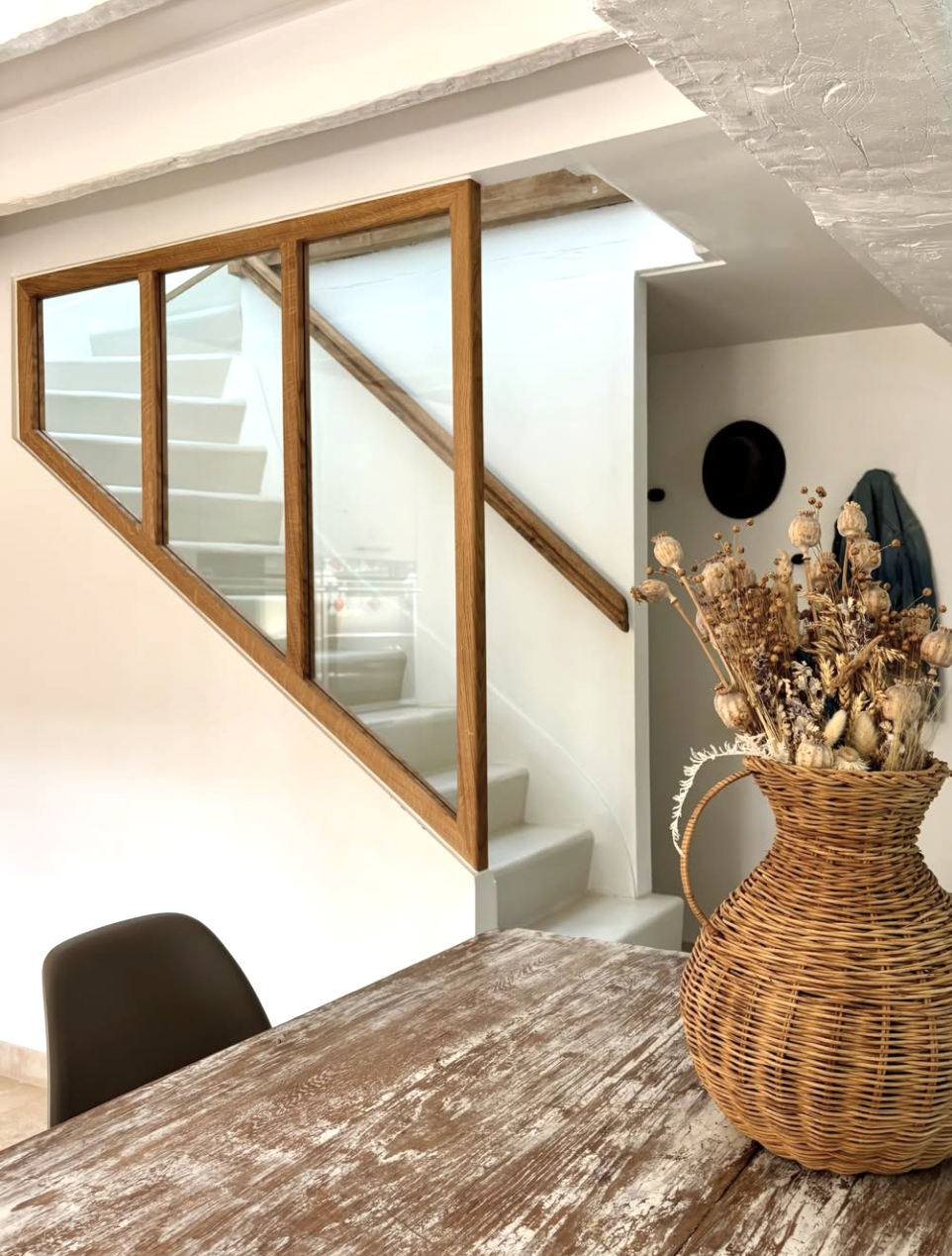 Verrière sur mesure escalier