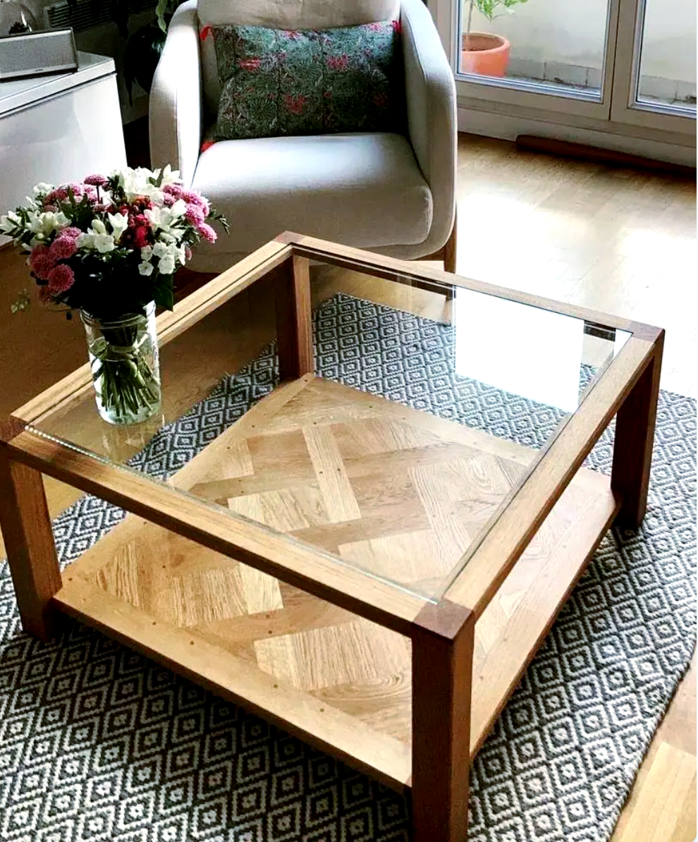 table basse sur mesure